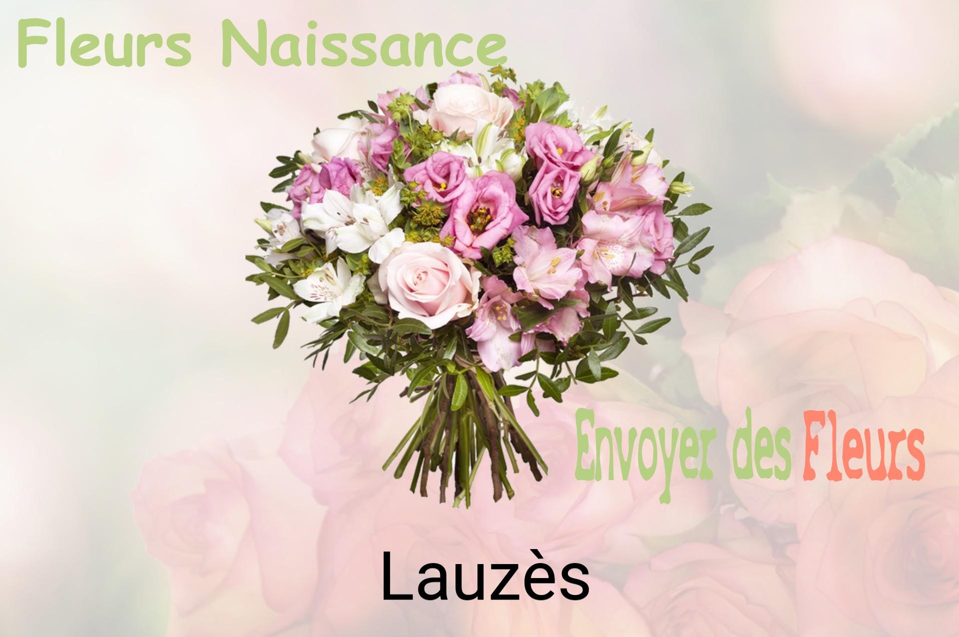 Bouquet de fleurs de naissance livré à Lauzès